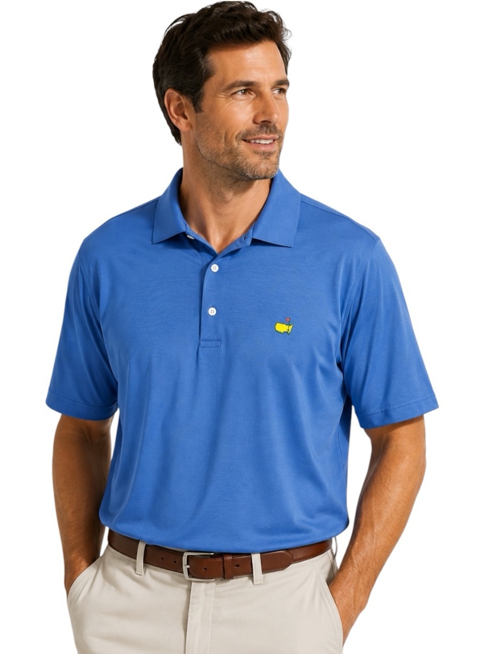 Masters Augusta National Golf Shop Pima Cotton Polo Shirt Blue Size XL